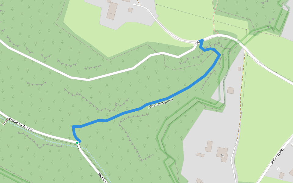 Abrahamsgrund walking route map in Stadt Wehlen
