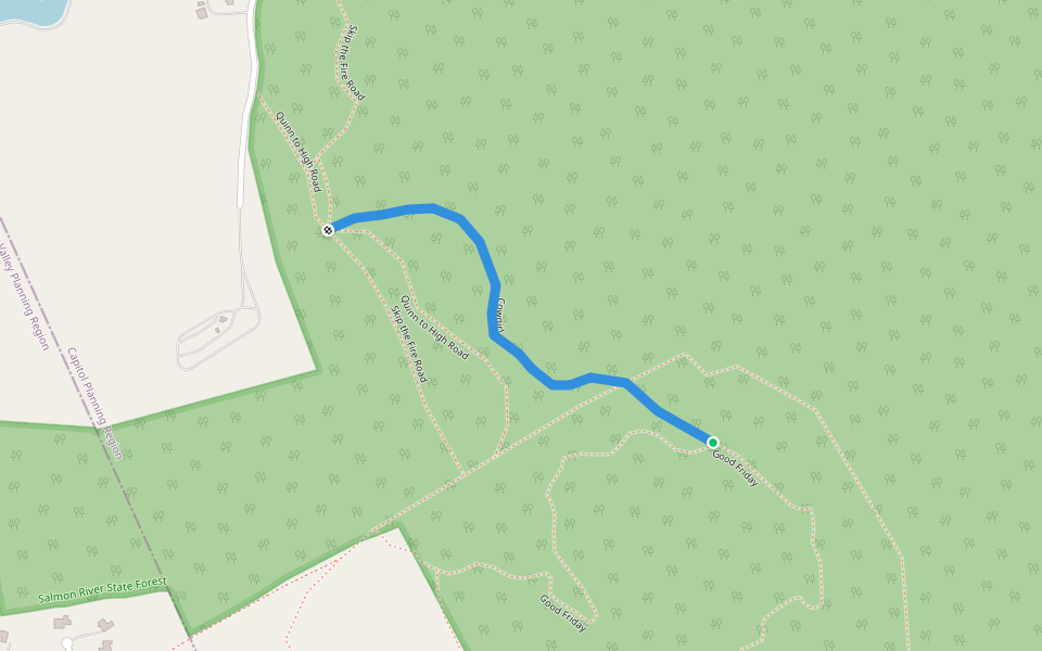 Cowgirl walking route map in Marlborough