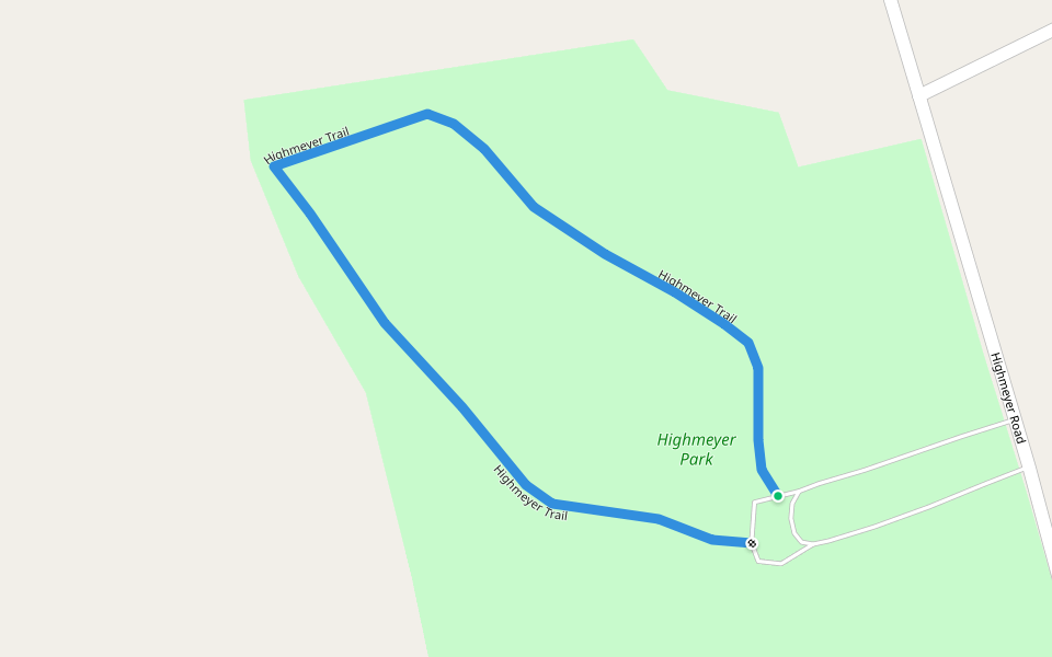 Highmeyer Trail walking route map in Harborcreek