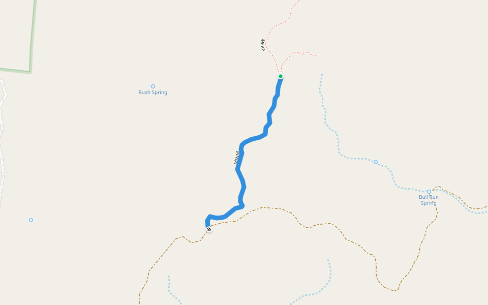 MINNI walking route map in Crown King