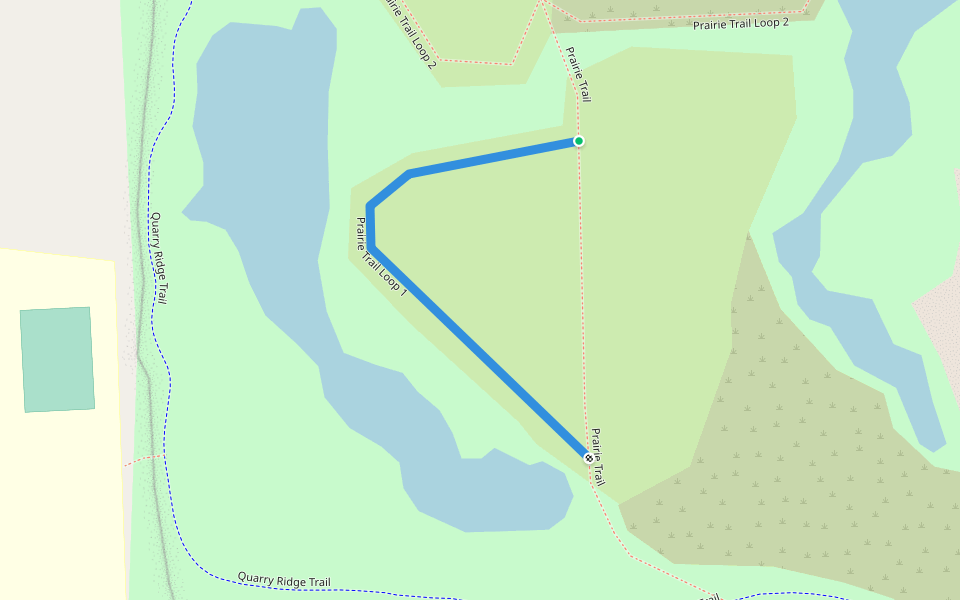 Prairie Trail Loop 1 walking route map in Sylvania