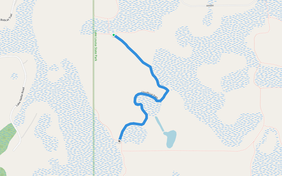 Unofficial Path walking route map in Clermont