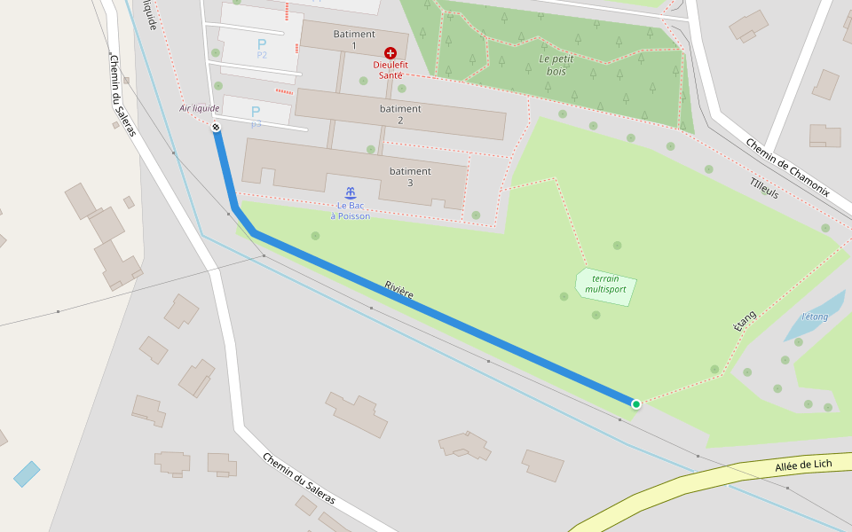 Rivière walking route map in Dieulefit