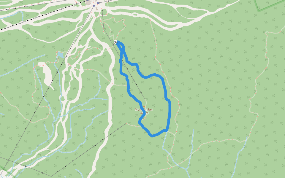 Tour Du Timber walking route map in Lac-Supérieur