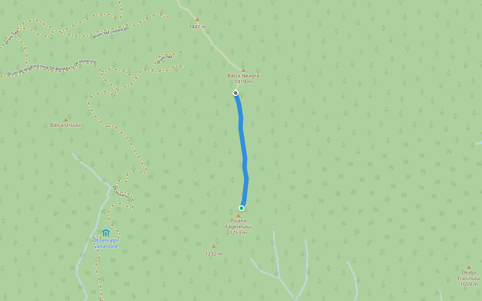 poteca? - netestata walking route map in Brateș