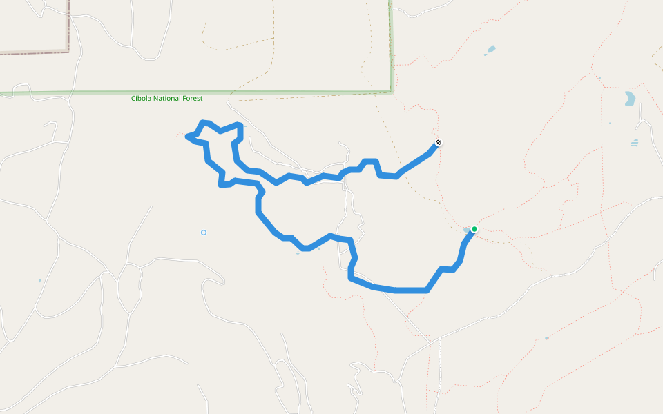 Lost Lake Loop walking route map in McGaffey