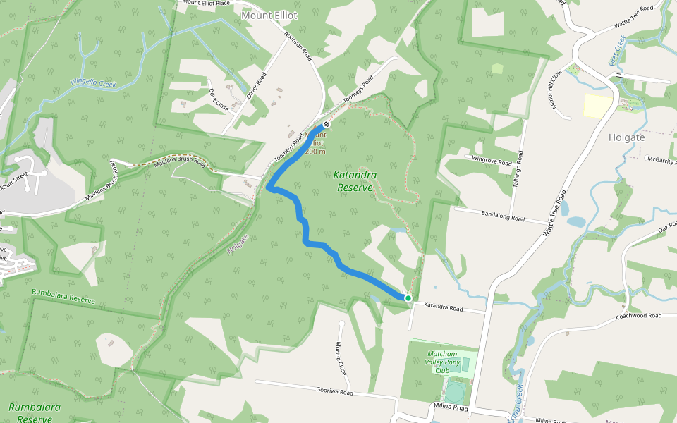 Graves Walk walking route map in Holgate