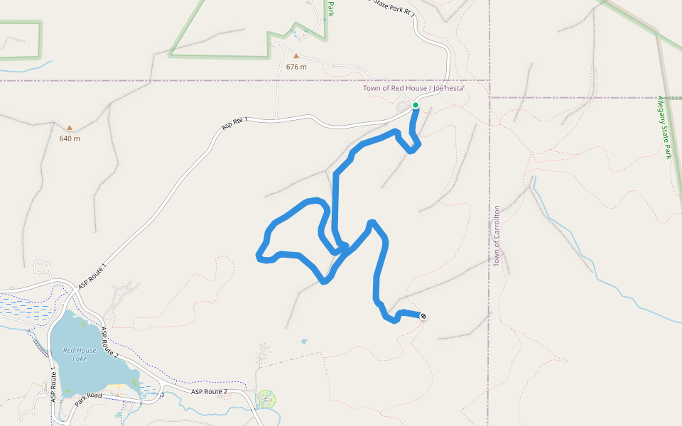 Snowsnake Run Trail Salamanca, New York Pacer