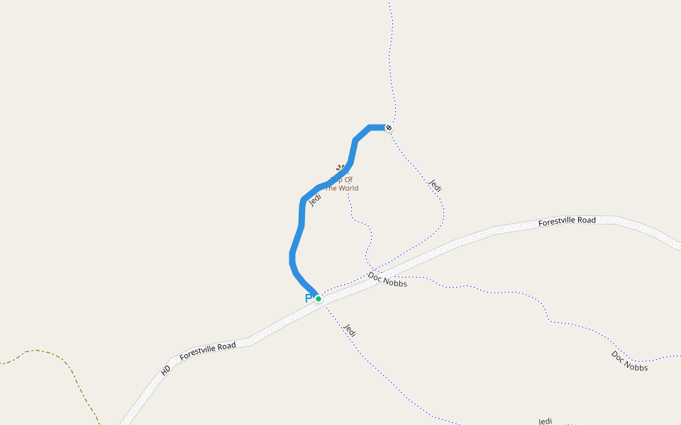 Top Of The World walking route map in Negaunee