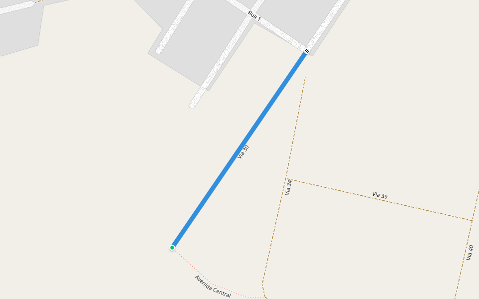 Via 30 walking route map in Planaltina