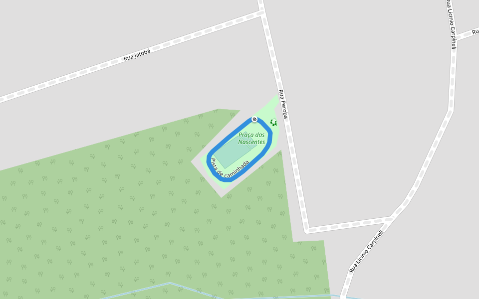 Pista de caminhada walking route map in Bom Jesus dos Perdões