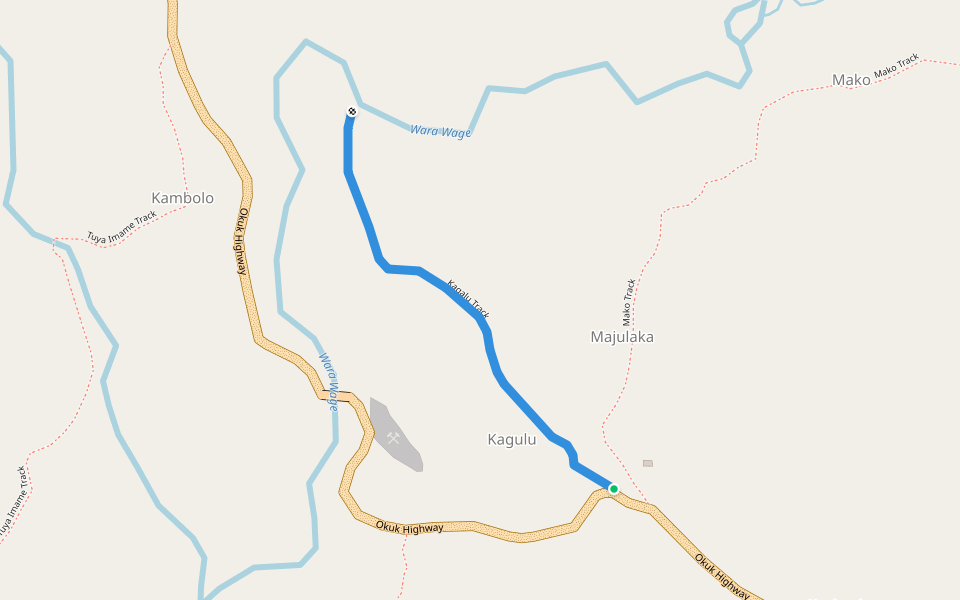 Kagalu Track walking route map in Arimanda