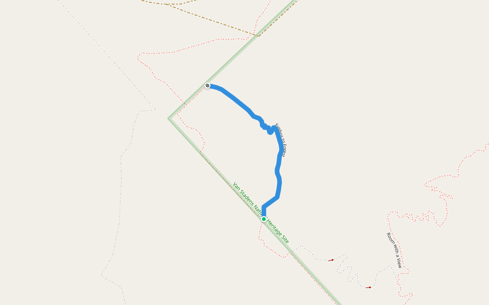 Fynbos to Forest walking route map in Thornhill