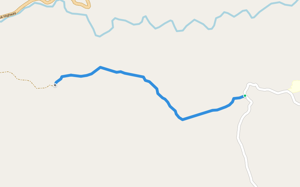 Tuya Togoma Track walking route map in Kandipa