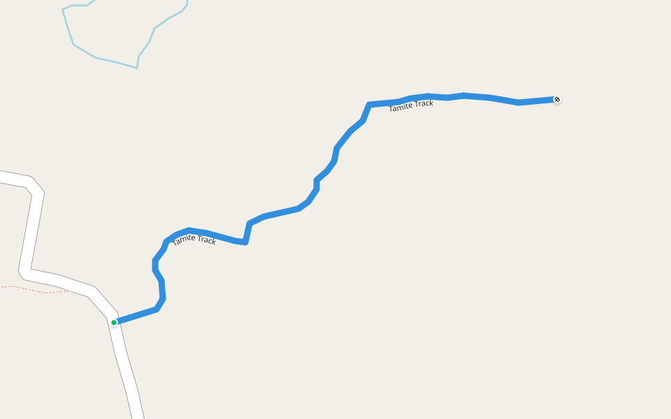 Tamite Track walking route map in Kandipa