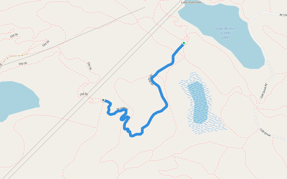 .38 Special walking route map in Ishpeming
