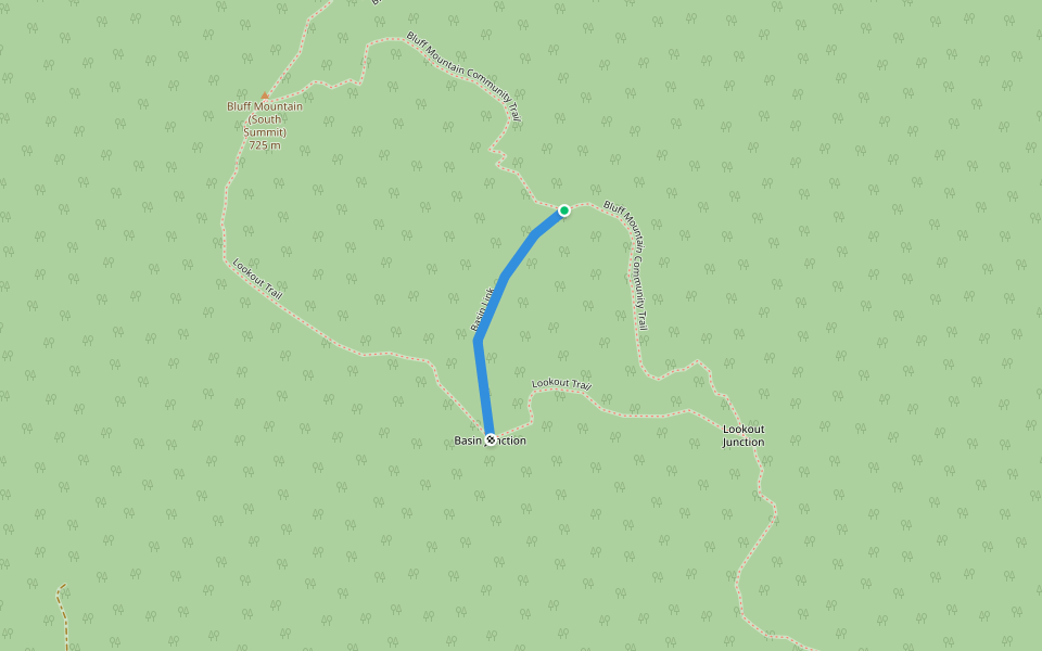 Basin Link walking route map in Brighton