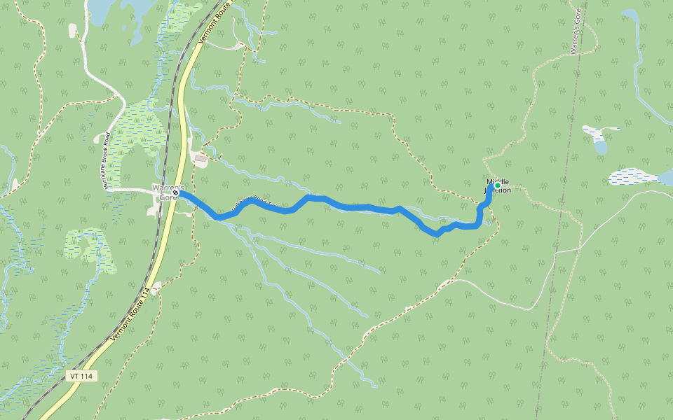 Unknown Pond Trail walking route map in Norton