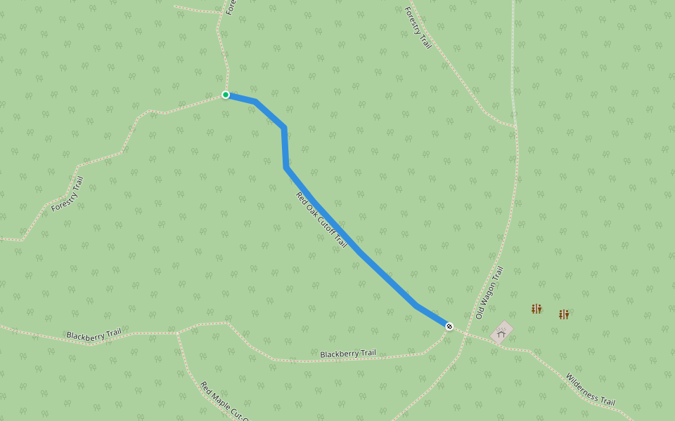 Red Oak Cutoff Trail walking route map in Verona