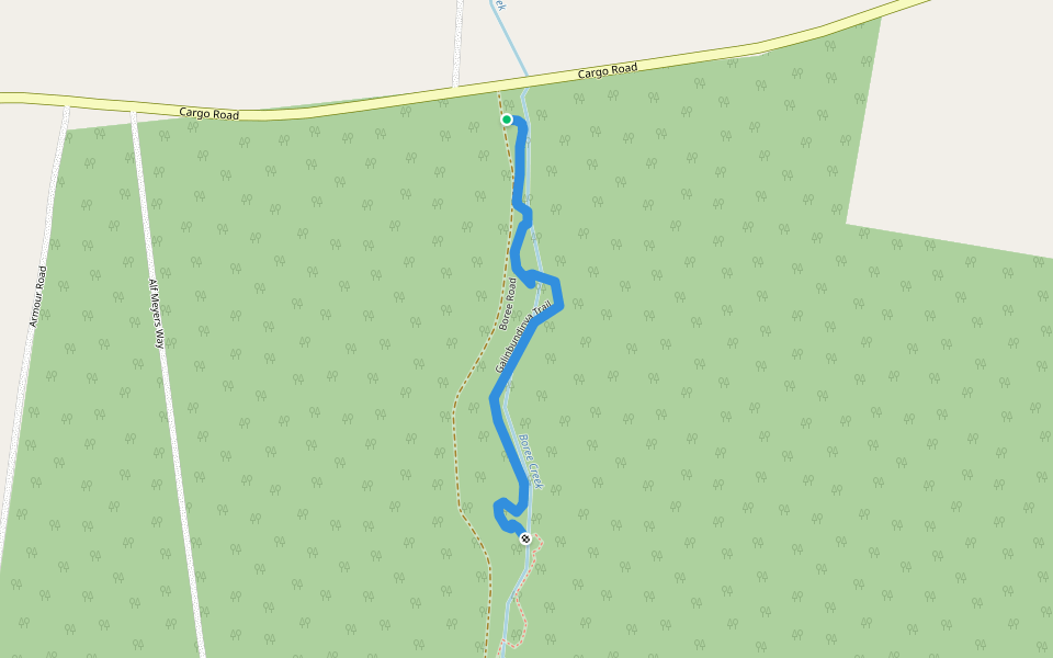 Galinbundinya Trail walking route map in Lidster