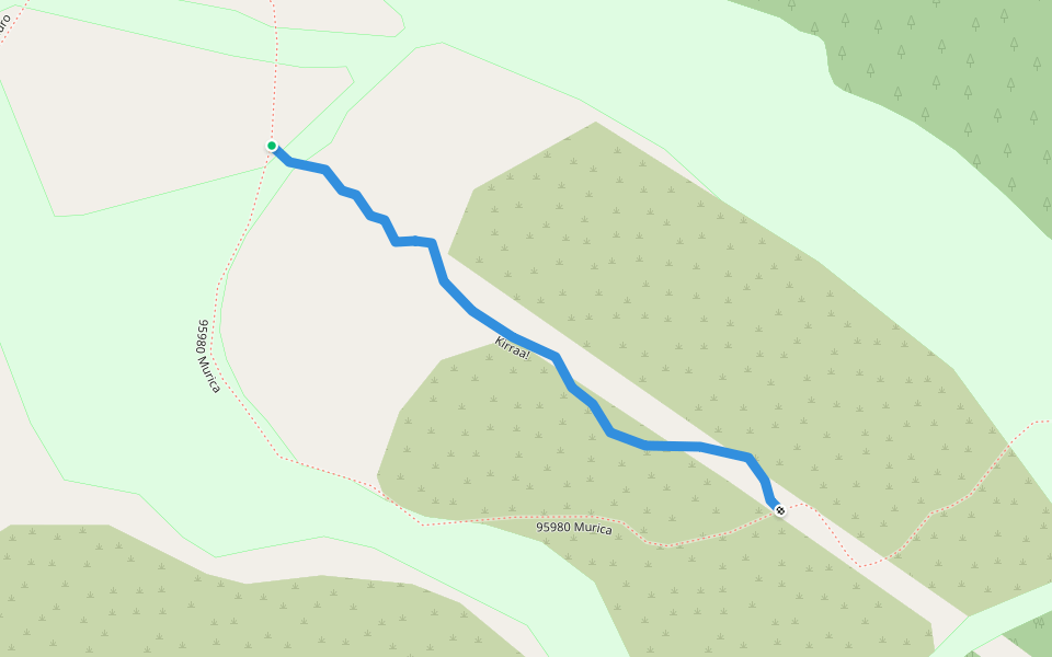 Kirraa! walking route map in Tunturipalo