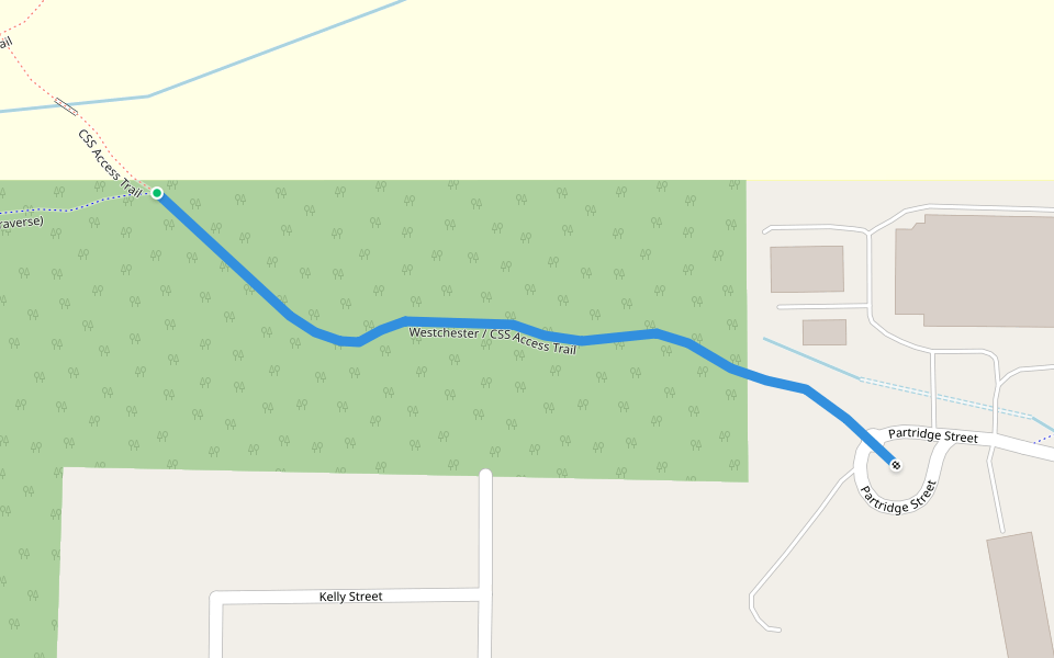 Westchester / CSS Access Trail walking route map in Duluth