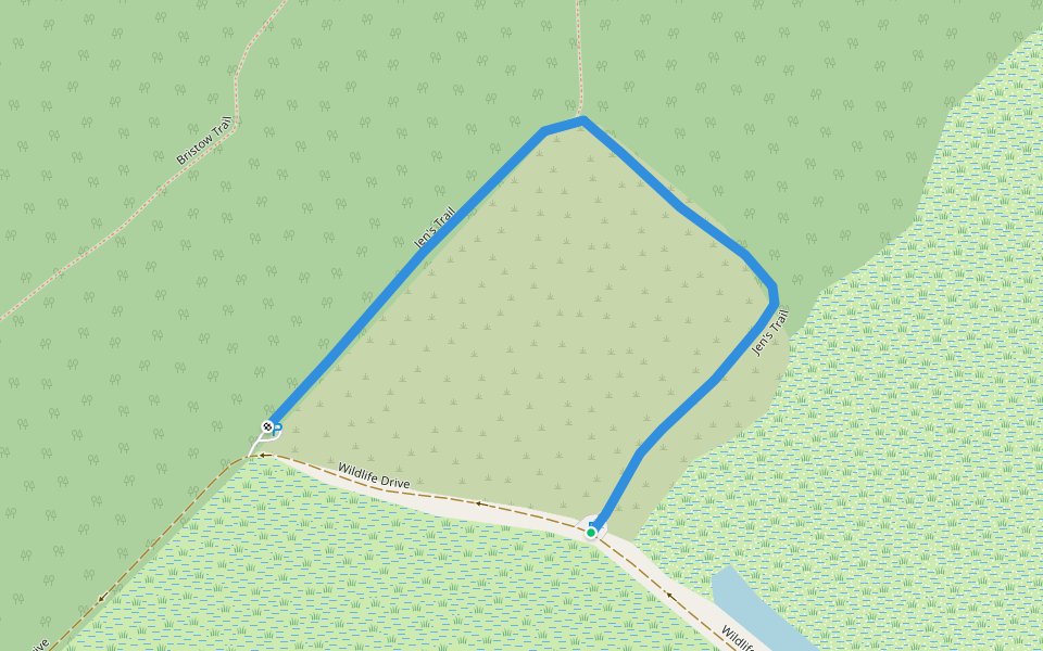 Jen's Trail walking route map in Galloway