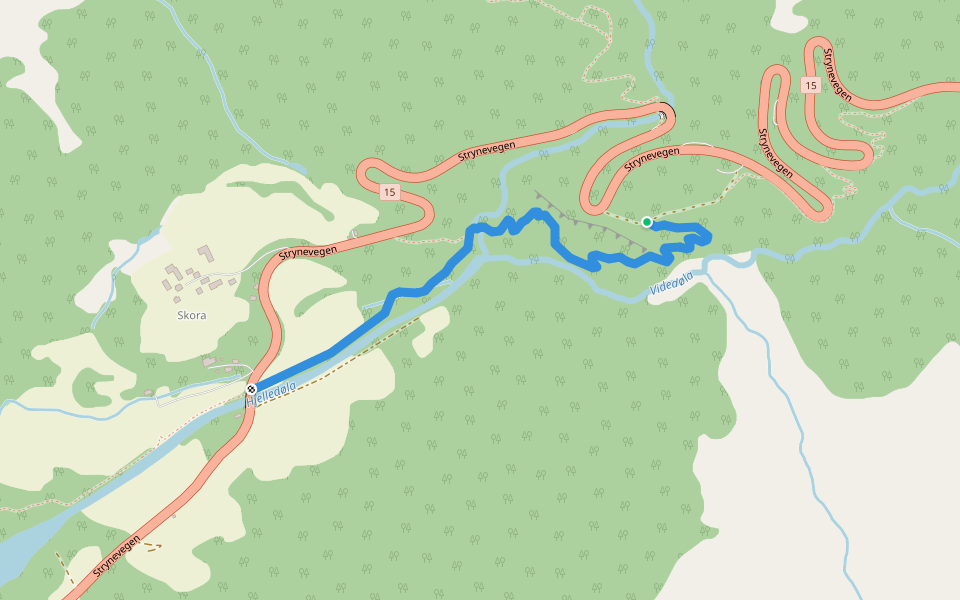 Napen walking route map in Videseter