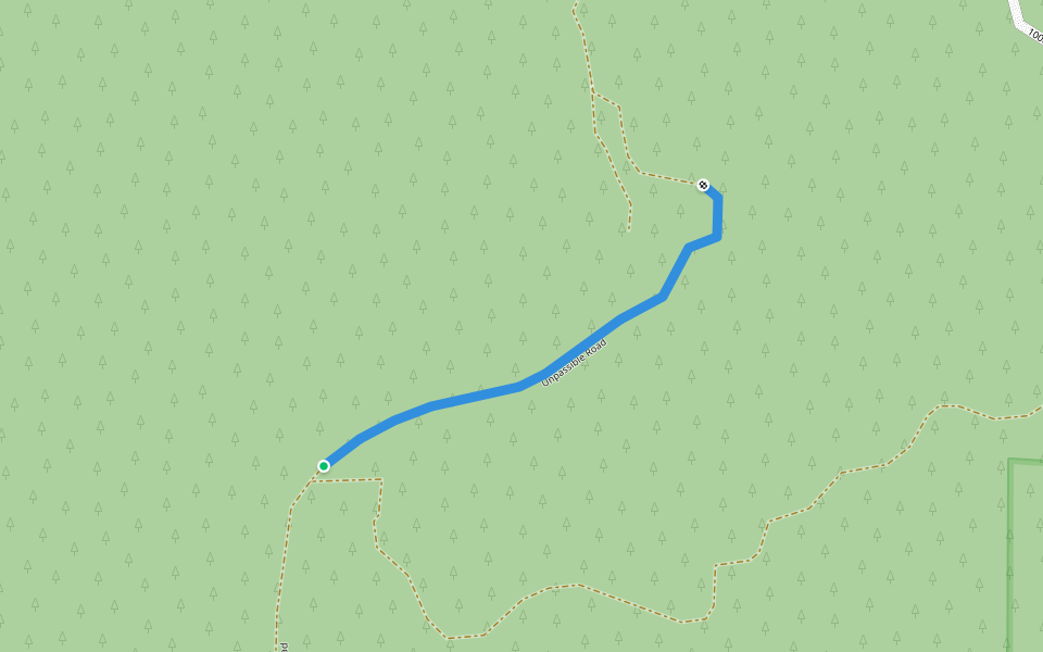 Unpassible Road walking route map in Seal Rock