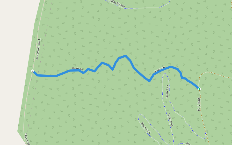 Unknown walking route map in Flaxman Valley