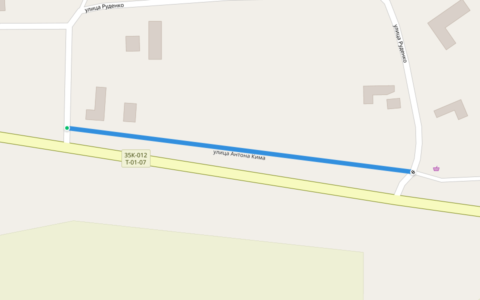 улица Антона Кима walking route map in Sterehusche