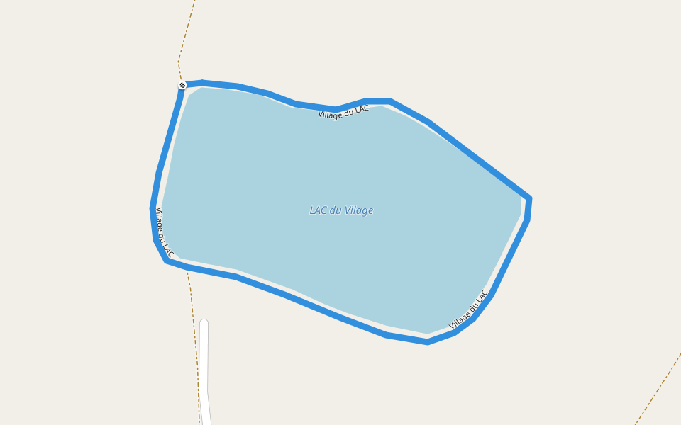 Village du LAC walking route map in Saint-Marc