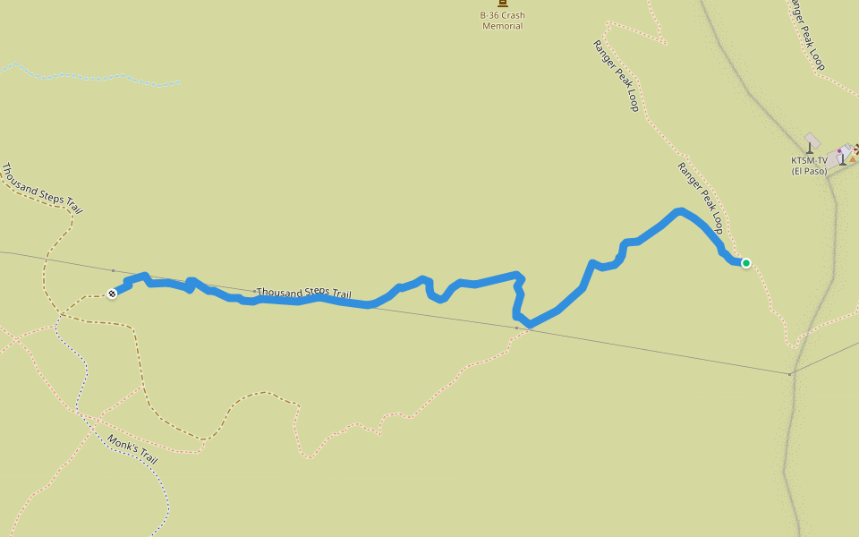 Thousand Steps Trail Walking and Running El Paso, Texas Pacer