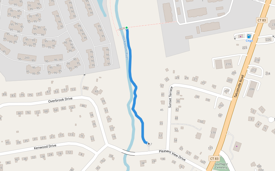 Pleasantview Marsh Trail Hiking Vernon, Connecticut Pacer