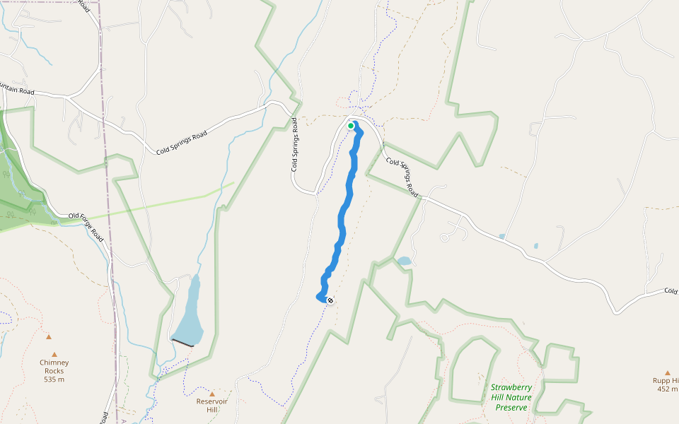 Sidetracked Trail walking route map in Orrtanna