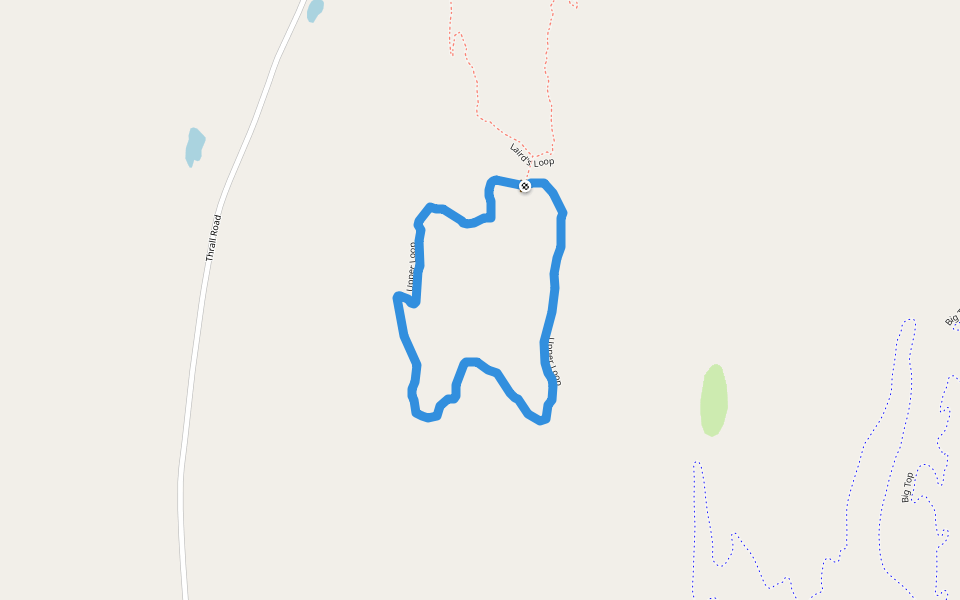 Upper Loop walking route map in Poultney