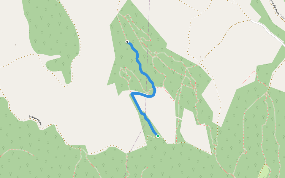 MTB Tirabursun walking route map in Saliceto