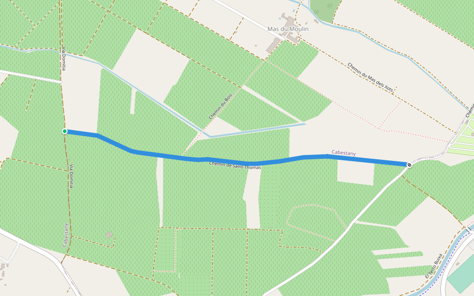 Chemin de Saint-Thomas walking route map in Saint-Nazaire