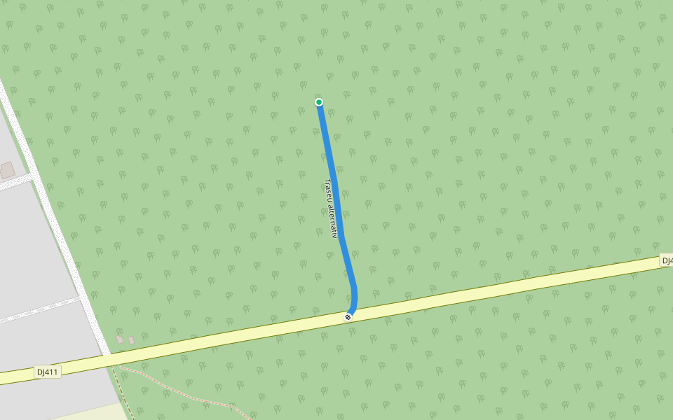 Traseu alternativ walking route map in Comana