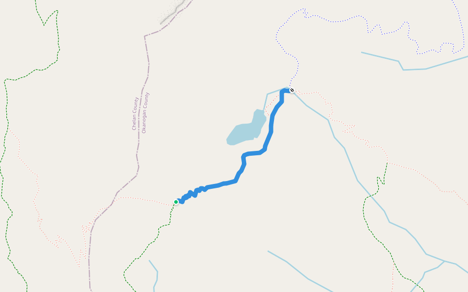 Cooney Lake Trail #434 walking route map in Carlton