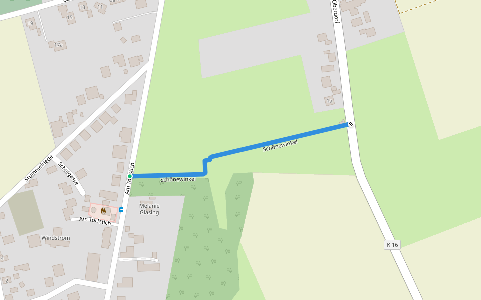Schönewinkel walking route map in Edemissen