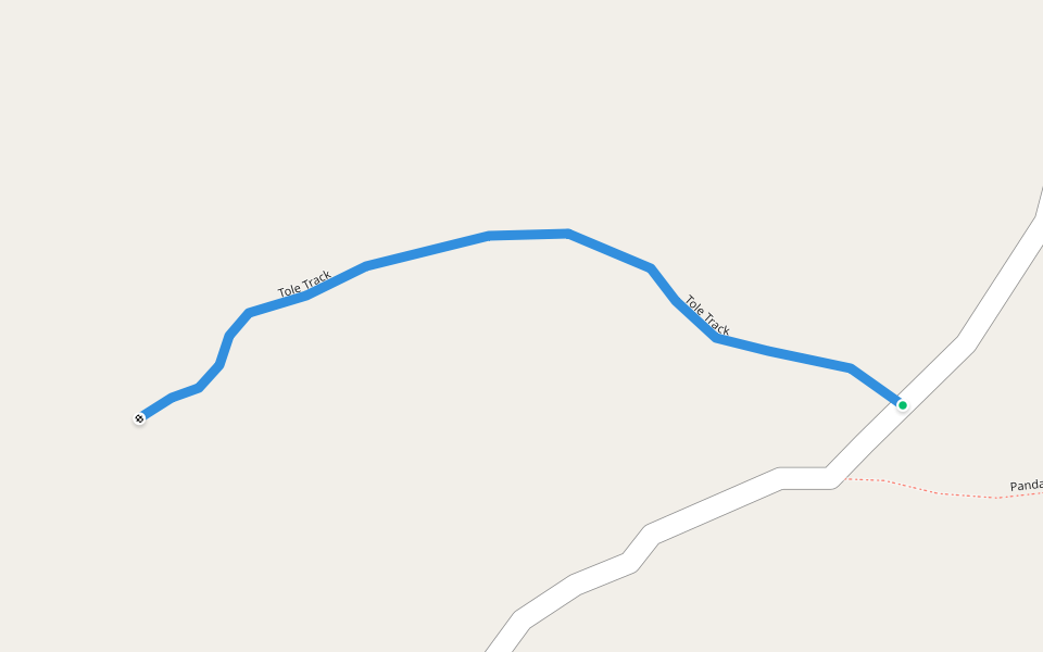 Tole Track walking route map in Arimanda