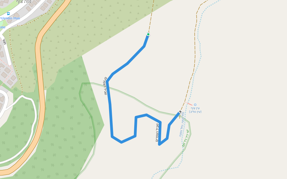 שביל הצפרים walking route map in Halamish