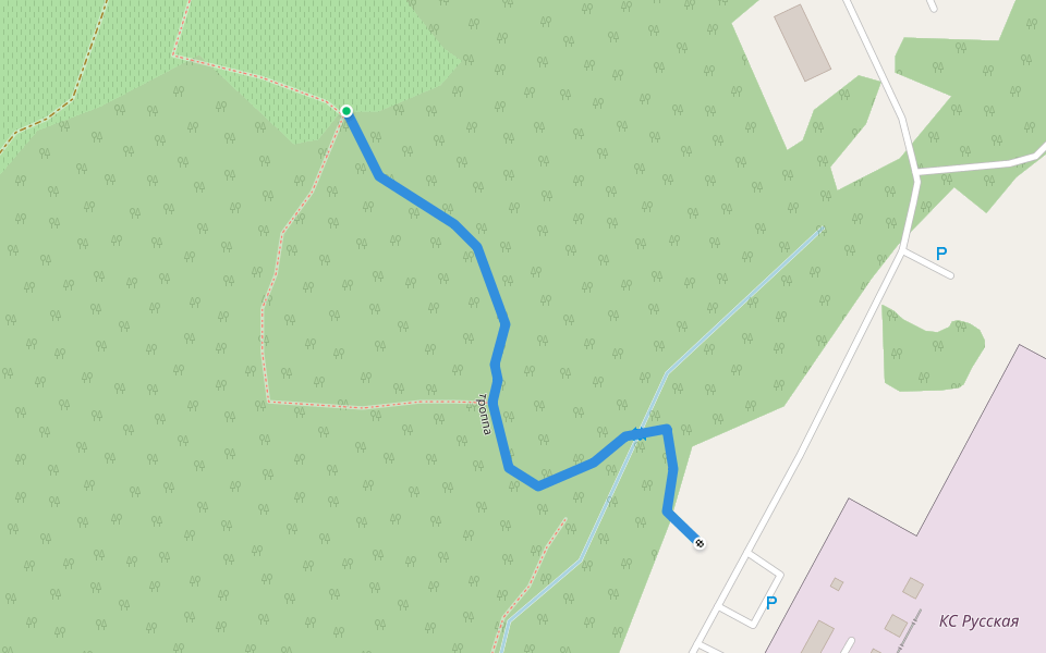 троппа walking route map in Gai-Kodzor