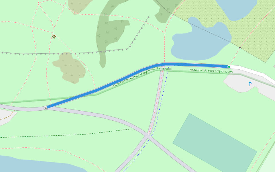 Konna walking route map in Bydgoszcz