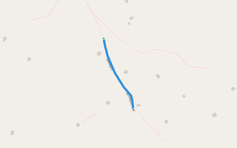 Hytteløype 4 walking route map in Gargia