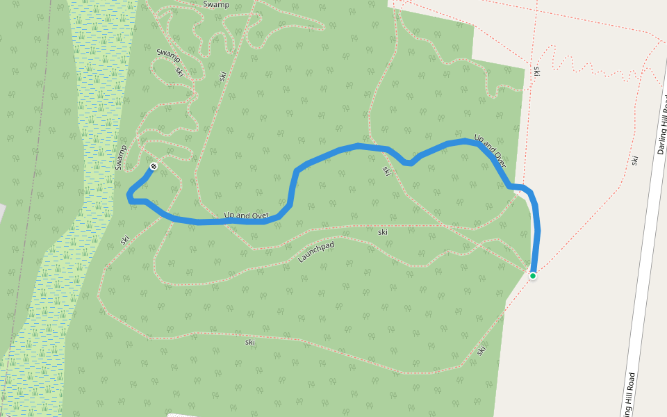 Up and Over walking route map in Newport