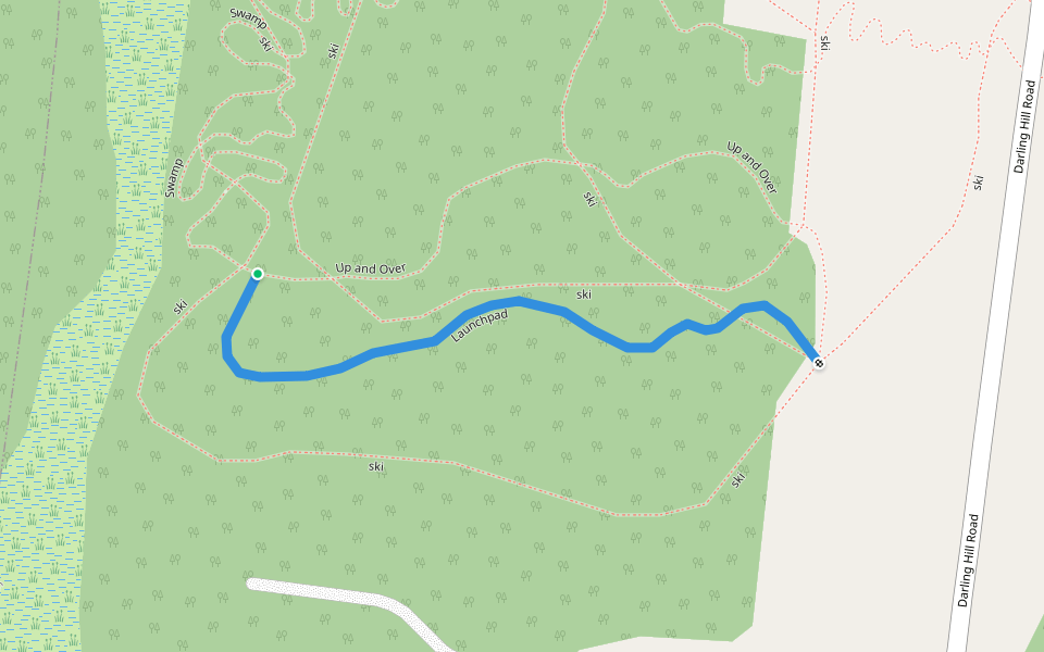 Launchpad walking route map in Newport