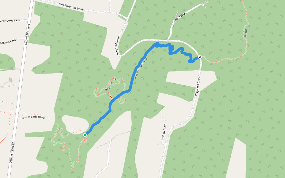 Ridgehill Connector walking route map in Newport