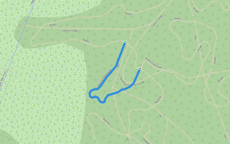 Swamp Extension walking route map in Newport